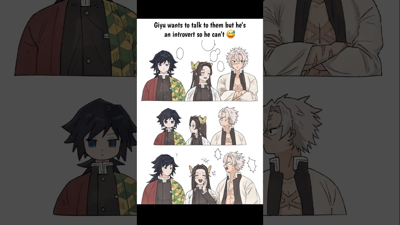 Giyu wants to talk to them but he's an introvert so he can't 😅