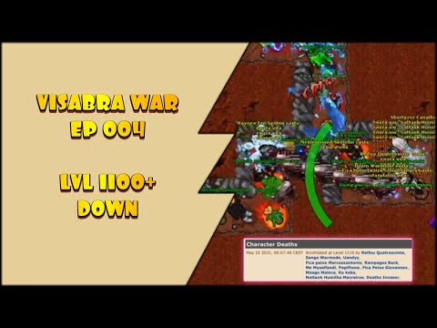 WAR VISABRA RETRO HARDCORE - WAR TIBIA 2021 - EP 004 LVL 1100+ DOWN