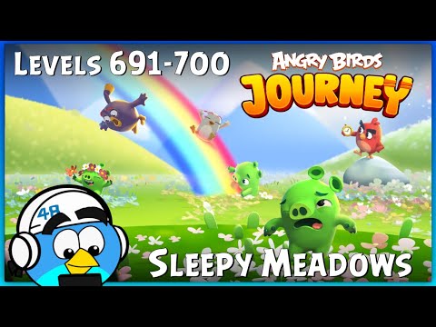 Angry Birds Journey Walkthrough / Levels 691-700 (Sleepy Meadows)