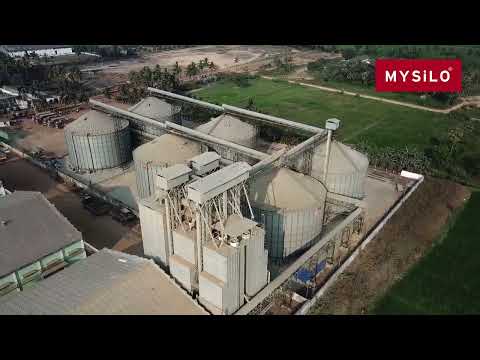 Grain silo storage tank