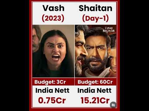 Vash VS Shaitan Movie comparison box office collection #viral #trending #shorts #shaitan