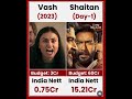 Vash VS Shaitan Movie Comparison Box Office Collection Viral Trending Shorts Shaitan