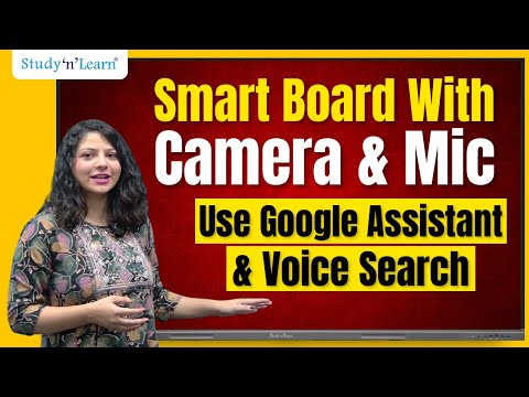 Interactive Flat Panel 75 Inch - How To Use Google Assistant On Smart Board With Camera & Microphone