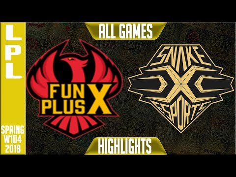 FPX vs SS Highlights ALL GAMES | LPL Spring 2018 S8 W1D4 | Funplus Phoenix vs Snake Esports