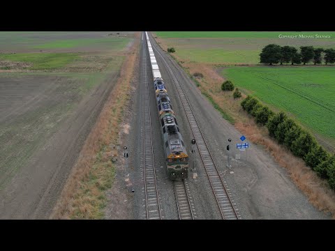 7902V Mildura Container Train At Gheringhap Loop (11/8/2023) - PoathTV