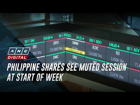 Philippine shares see muted session at start of week