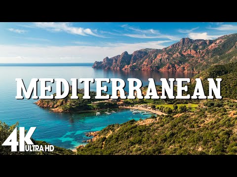 FLYING OVER MEDITERRANEAN (4K UHD) - Relaxing Music Along With Beautiful Nature Videos - 4K Video HD