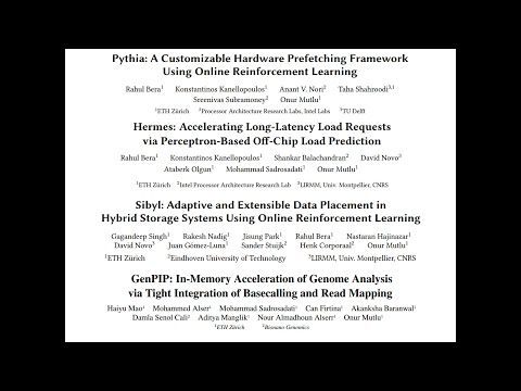 Lecture recordings for Computer Architecture, Fall 2022, on YouTube