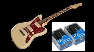 Video thumbnail for Harley Benton HB JA-60 Roswell pickup VS Seymour Duncan Quarter Pound SJM-3B by Barracuda Stuff