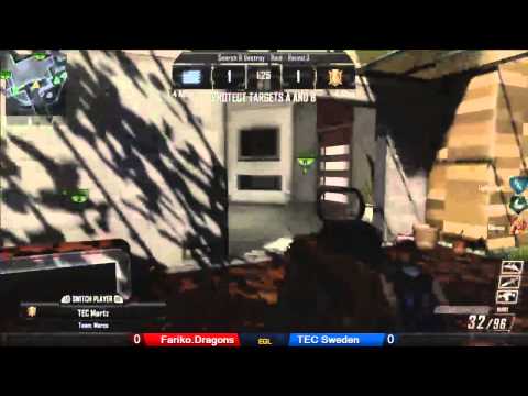 EGL9 : Turtle Beach BO2 Spring Championship : Fariko Dragons vs TEC Sweden : Pool Play R1 - Map 2