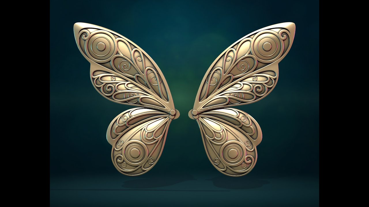 나비 날개 3D 프린트 모델