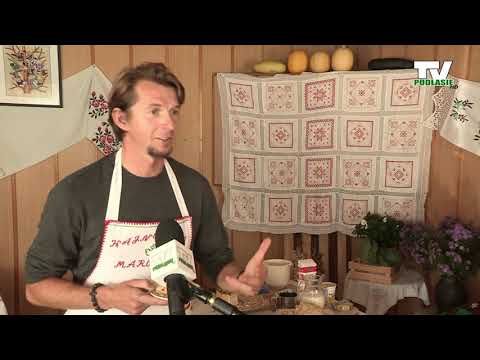 Produkt lokalny z Hajnówki  Karol Okrasa poznaje tajniki wykonania marcinka hajnowskiego