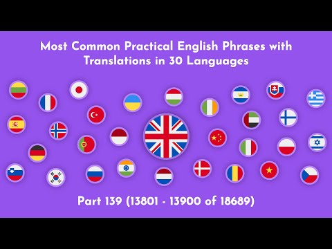 Most Common Practical English Words, Phrases & Idioms with Translations in 30 Languages - Part 139