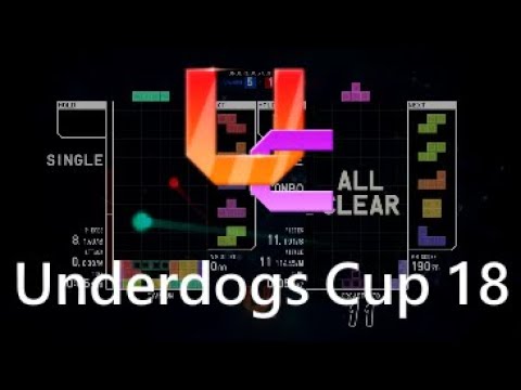 Tetr.io Underdogs Cup 18 with Twitch chat. SS rank cap, June 11 2023
