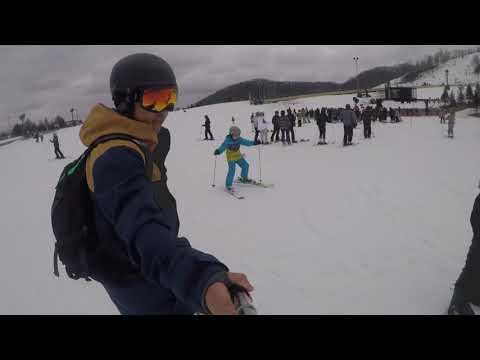 Perfect North Slopes Far Side and Backstage Snowboarding and Skiing with my son..