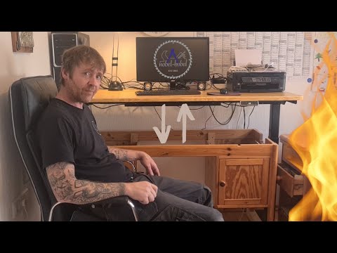 Massivholz-Schreibtisch Tuning gegen Rückenschmerzen