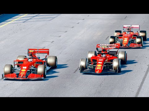 Ferrari F1 2022 vs Ferrari F1 2021 vs Ferrari F1 2020 at Melbourne GP