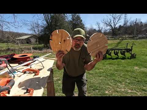 DIY Roller/Gridder for marking rows and helping seed spacing in the garden