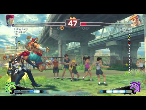 GamerBee [Adon] vs t alloy body [Viper] 1 of 2 SSF4 Japanese Online Ranked Matches - TRUE-HD