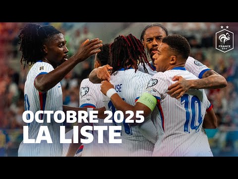 Les 23 BLEUS pour les matches d'octobre 2025