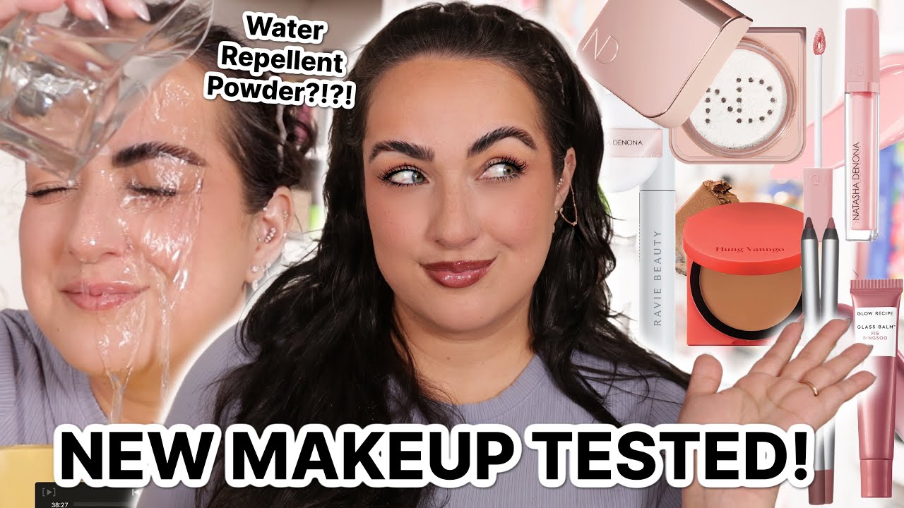 Testing NEW Natasha Denona Waterproof Powder?! 👀 Hung Vanngo, Ravie Beauty, Glow Recipe & MORE!