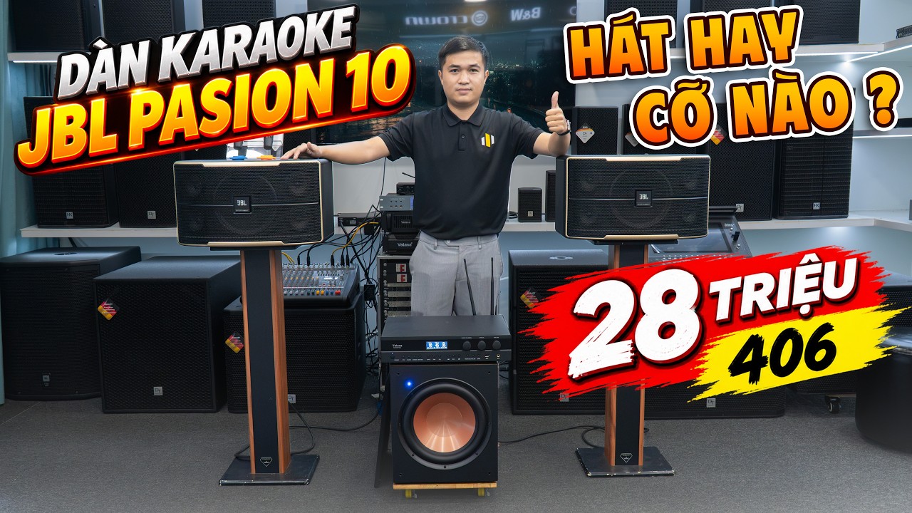 Video sản phẩm Dàn Karaoke gia đình giá rẻ JBL Pasion 10