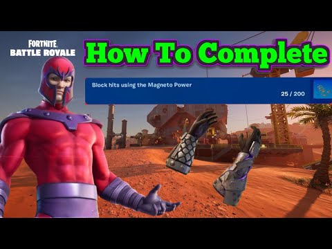 How to QUICKLY Complete "Block hits using Magneto Power" Quest (Fortnite Chapter 5 Season 3)