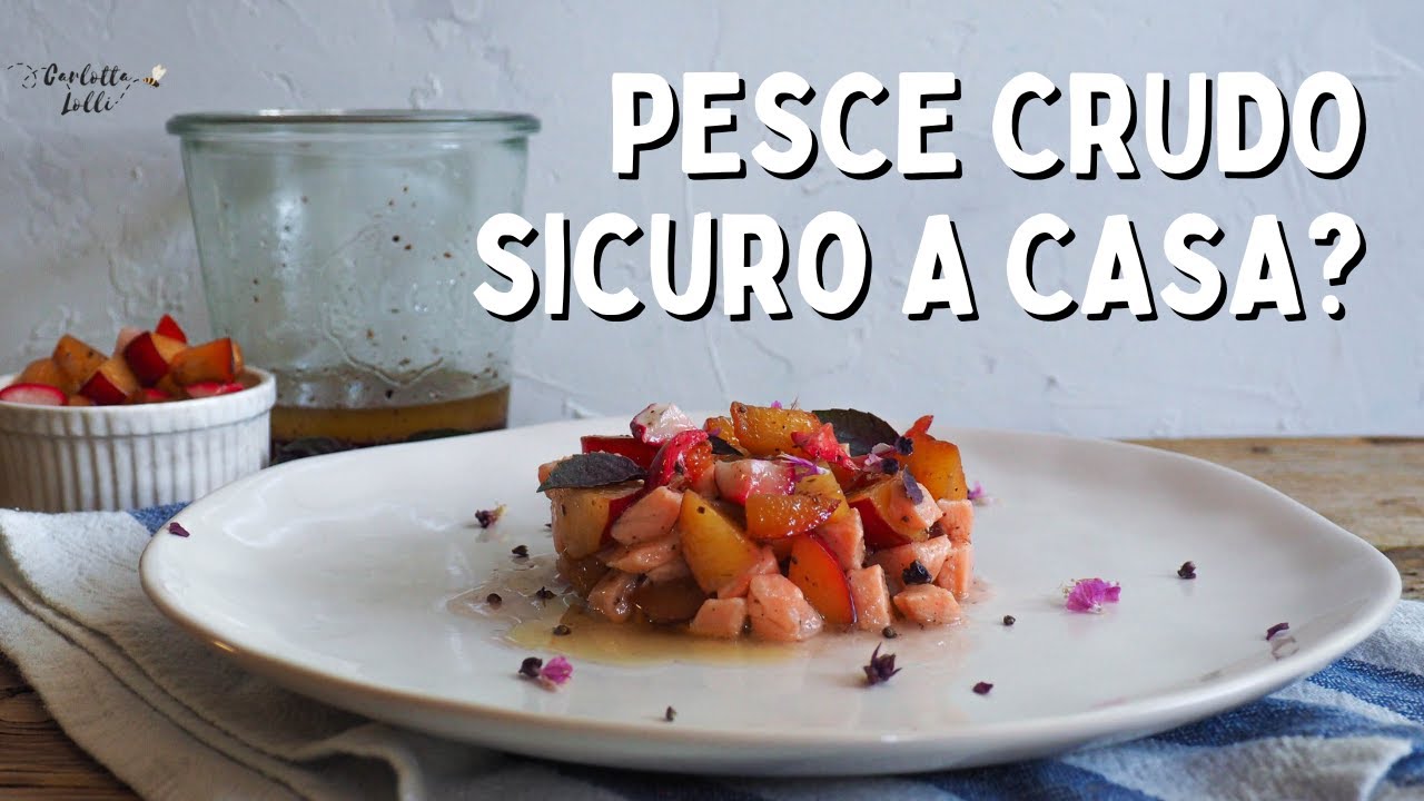 PESCE CRUDO A CASA: come farlo ed evitare l'ANISAKIS? + idea con salmone