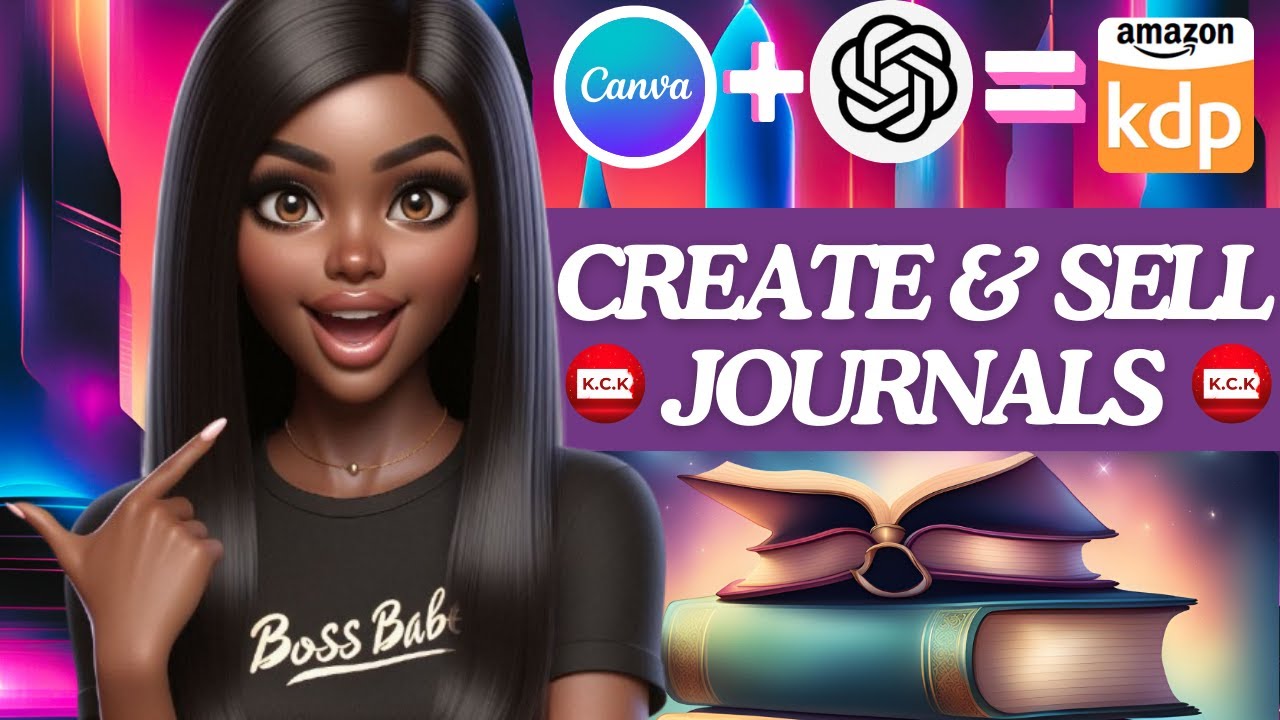 How to Create a Journal to Sell on Amazon KDP for FREE Using ChatGPT& Canva (Make Money Online 2025)