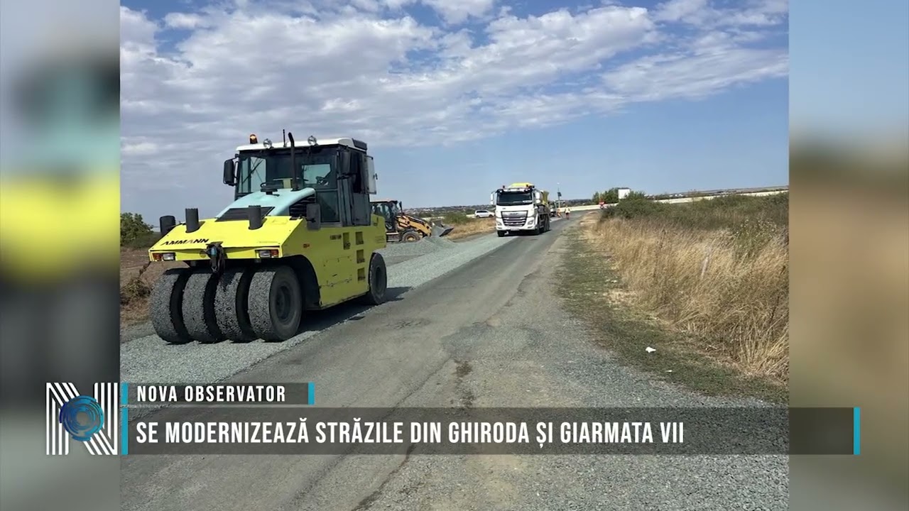 Se modernizează străzile din Ghiroda și Giarmata Vii