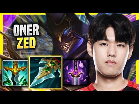 ONER IS INSANE WITH ZED! - T1 Oner Plays Zed JUNGLE vs Lee Sin! | Season 2022