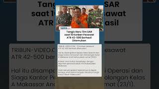 Tangis Haru Tim SAR Pecah saat 10 Korban Pesawat ATR 42-500 Ditemukan