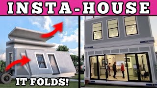 Build A House In 2 HOURS?? FOLDABLE Modular Homes