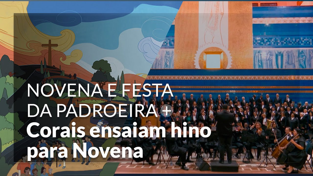Coro Arquidiocesano de Aparecida e Coral do Santuário ensaiam Hino da Novena e Festa da Padroeira