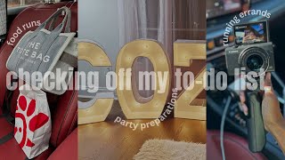 checking off my to-do list | food runs,party prep, errands & more
