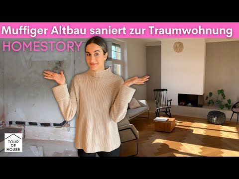 WOHNUNGSTOUR: 135qm Altbauwohnung premium saniert in 3 Monaten inkl. Kamin und Fischgrätenparkett