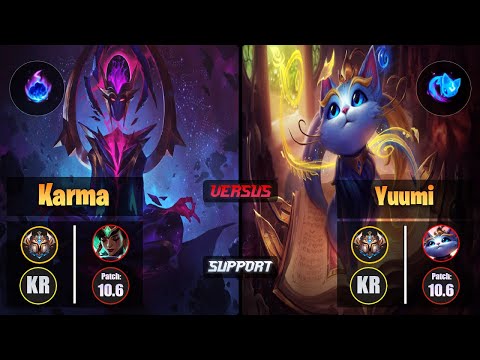 Challenger KARMA [Arcane Comet] (Support) VS  YUUMI - Challenger KR Patch 10.6