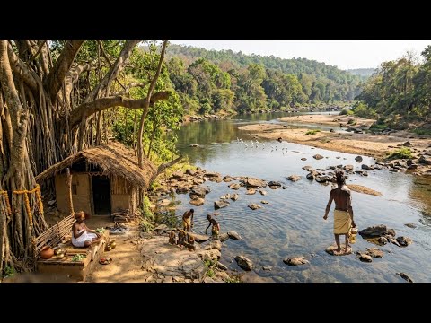 मंदाकिनी नदी के किनारे तपस्या कर रहे महंत श्री मोहन दास महाराज जी 