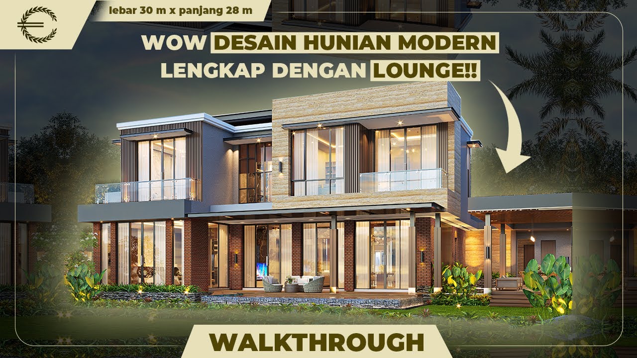 Video 3D Mrs. Nana Modern House 2 Floors Design - Depok, Jawa Barat
