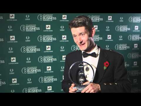 Titus Sharpe from London wins The Smith & Williamson Entrepreneur of the Year Award