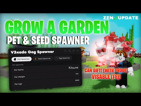 Latest FE Grow A Garden Script Pet Spawner | Zen Update 🧘‍♂️🍃 | 🆕 No Key & Direct Link 📜 No Ban ⛔️