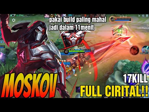 MOSKOV INSANE DAMAGE BUILD DELETE ALL ENEMY - Build Top 1 Global Moskov - Moskov Best Build 2022