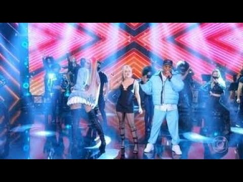 Luisa Sonza, Pabllo Vittar e Márcio Victor cantam "Festa" de Ivete Sangalo no Domingão com Huck (09)