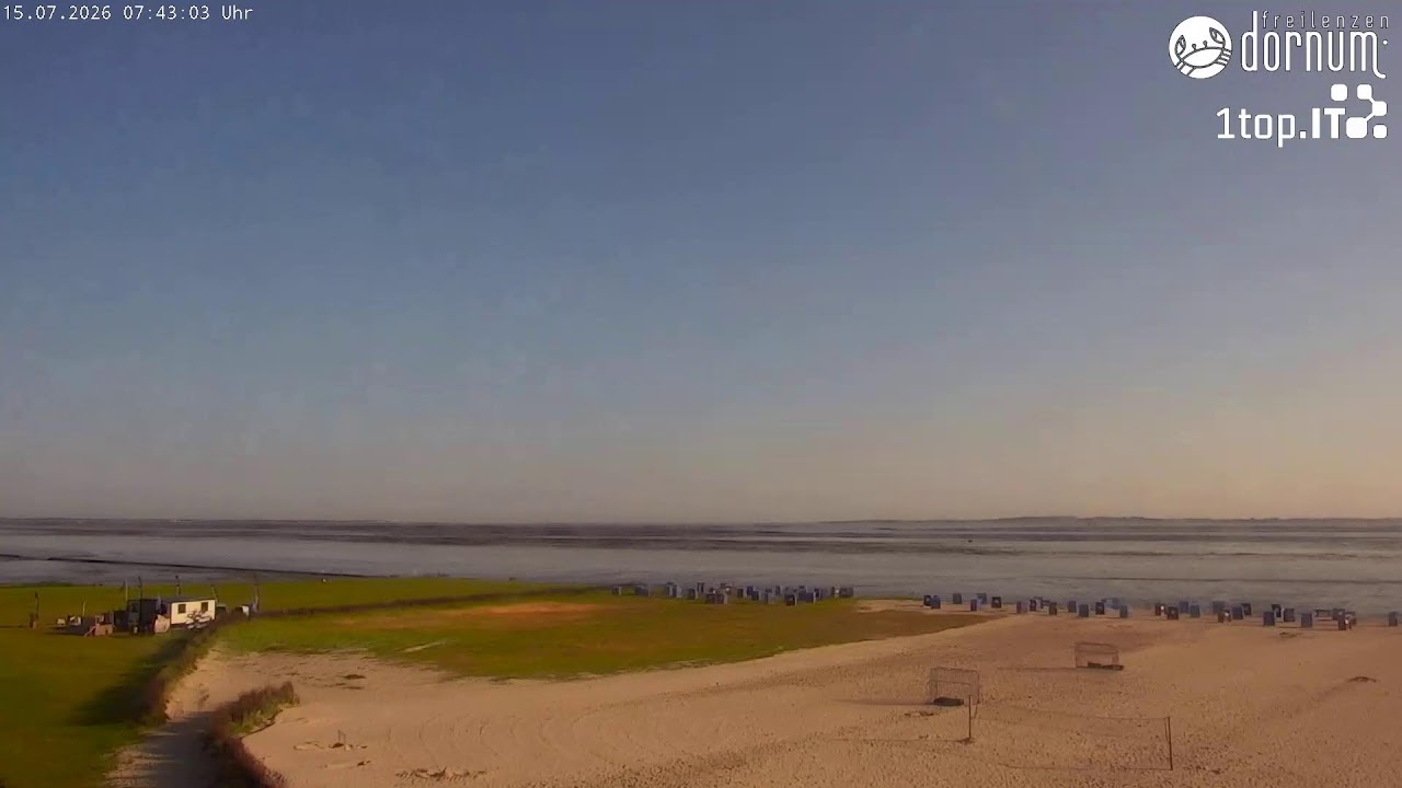 Live webcam view of Dornumersiel Beach Webcam
