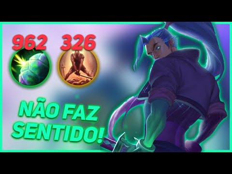 DETERMINAÇÃO PRA YASUO? ESSA RUNA DE ESCUDO DA MAIS DANO QUE AS OFENSIVAS! POR ISSO USO TODO JOGO