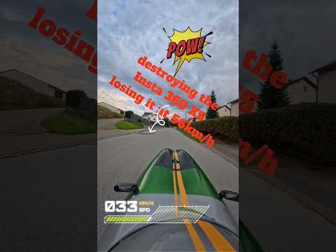 🤯 Destroying the 500€ Insta X5 - Velomobile losing cam at 56km/h 😱