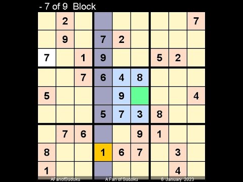 How to Solve Washington Times Sudoku Difficult January 6, 2023