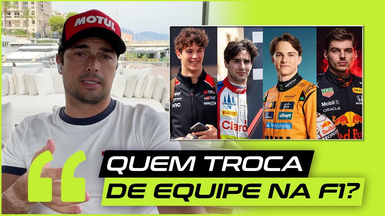 Rafa Câmara na Haas, Bearman ou Piastri na Red Bull e Max na Mclaren?