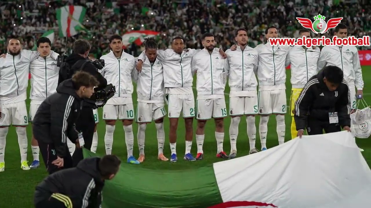 L'hymne national algérien, lors du match ; Algérie - Uruguay - Vidéo