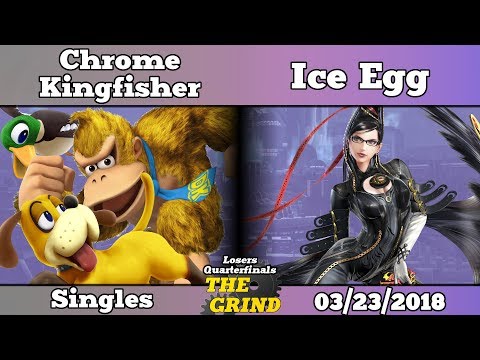 The Grind 19 Chrome Kingfisher (Donkey Kong, Duck Hunt) vs Ice Egg (Bayonetta) Losers Quarterfinals